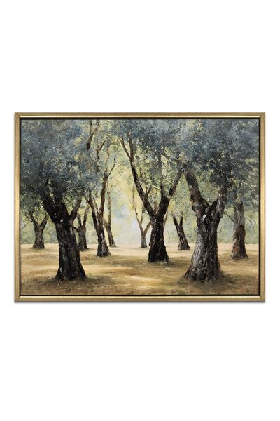 Signtouch Advertising Signtouch Golden Floating Frame Trees Canvas Wall Art 7...