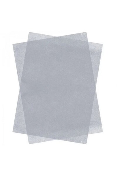 INATECH Pachet 50 Bucati Hartie de Matase, 500 x 750 mm, 17 g/mp, Argintie