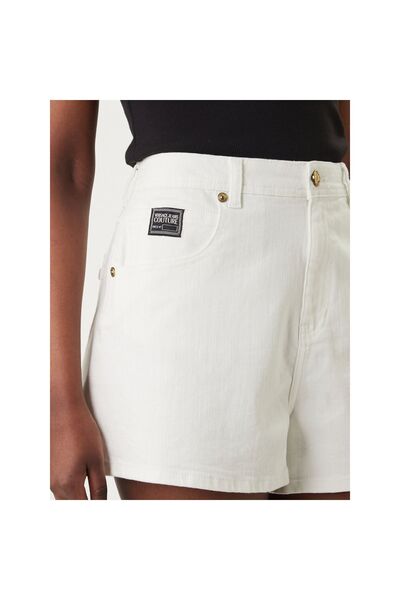 VERSACE JEANS COUTURE Γυναικεία Τζιν Σορτς 80HAD514 CEWCA Λευκό