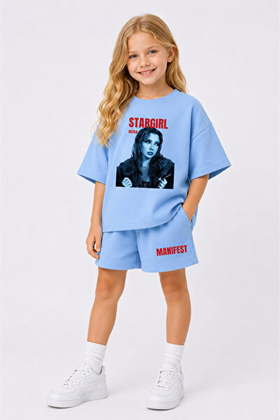 fasardi Manifest Girls Mina Детски комплект от 2 части: Овърсайз тениска и шо...