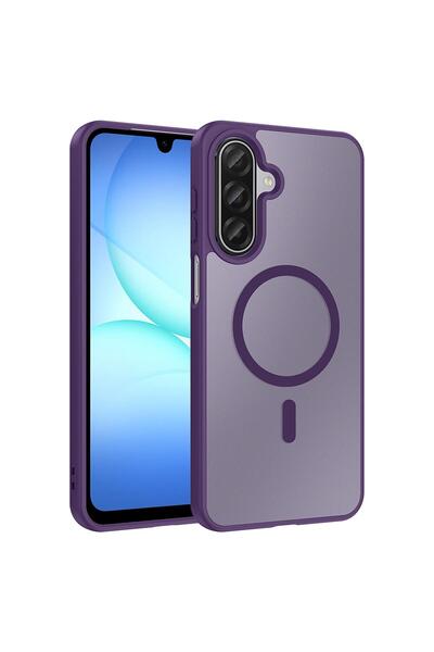 Microsonic Case Compatible with Samsung Galaxy A27 Magsmoke Neo Deep Purple