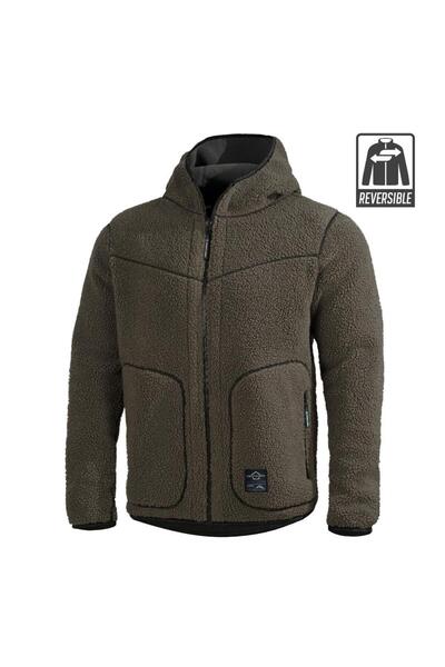 Pentagon Ζακέτα Ianos Sherpa 2-in-1 Reversible Fleece Jacket RAL7013/Μαύρη L
