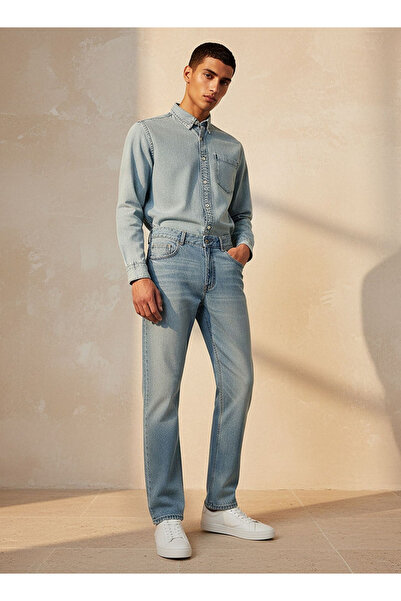 DNM Denim Straight Fit Mid-Rise Jeans