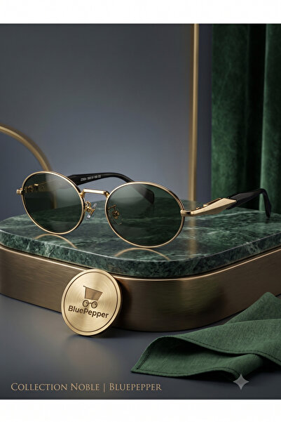 BluePepper Oval Glasses with Metal Frame Unisex Sunglasses 50-18-150 Ekartman...