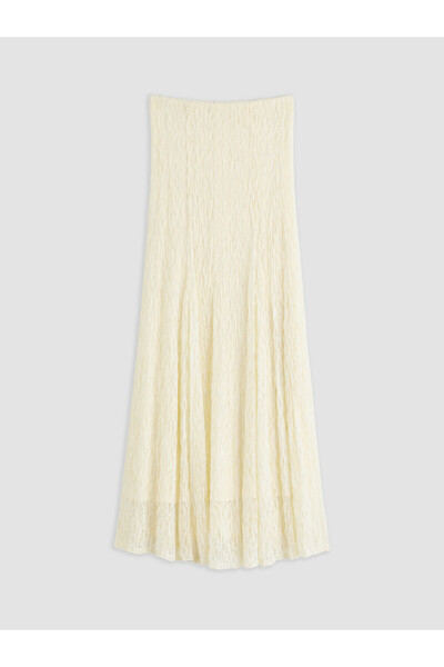 LC Waikiki Ruffled Flared Skirt with Waist Cord for Style Enthusiasts from Uz...