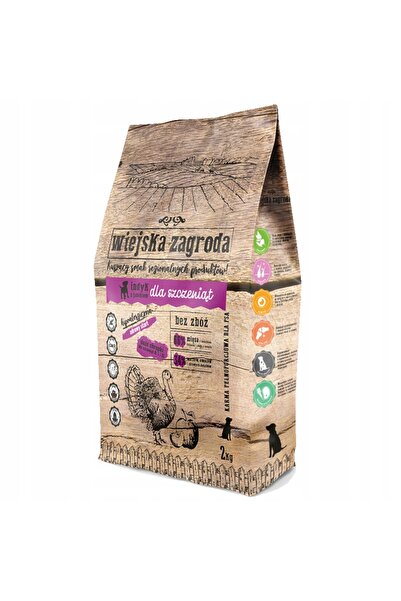 NO BRAND Hrana pentru caini RURAL GARDEN Junior Curcan cu M 2 kg