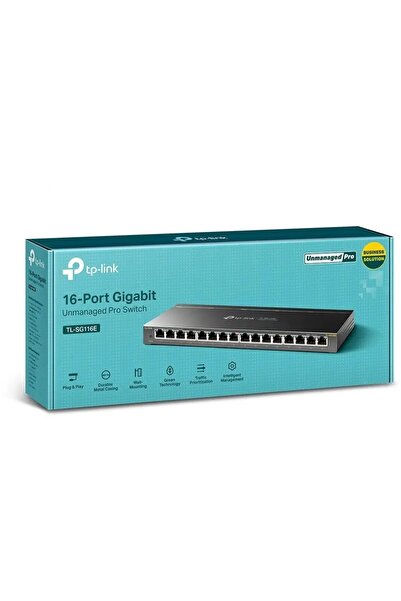 NO BRAND Switch TP-LINK TL-SG116E Gigabit Ethernet, 16 porturi, gestionabil