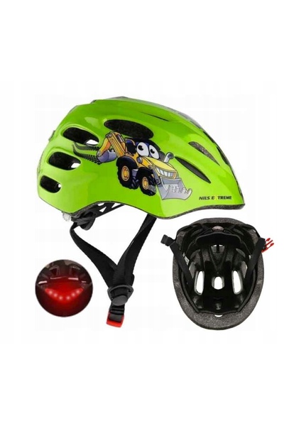Nils Extreme Cască de bicicletă MTW01 Verde pentru copii (mărimea XS)