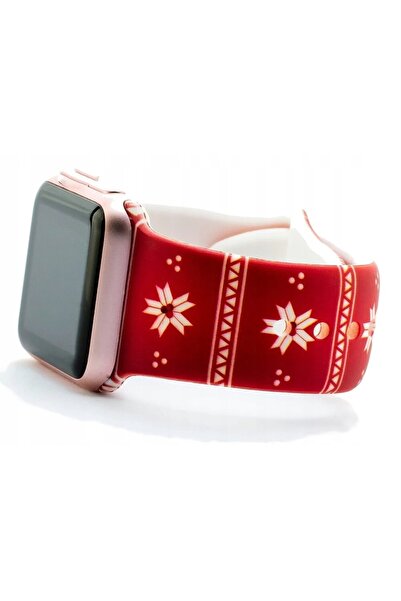 NO BRAND Curea LUNA pentru Apple Watch 8/9/SE 40/41 mm Ediție de Crăciun cu c...