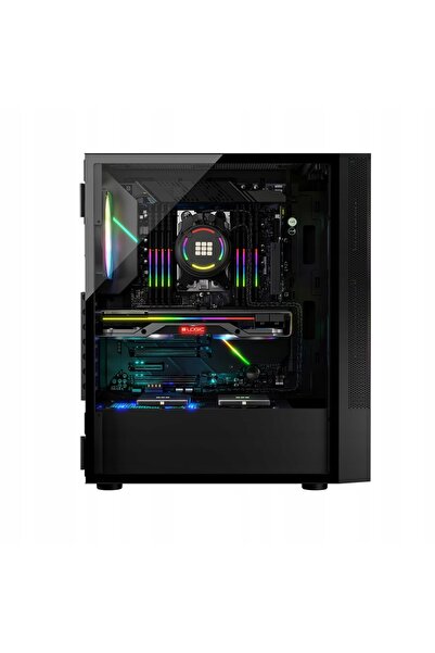 NO BRAND Carcasă LOGIC Arya ARGB Midi Negru
