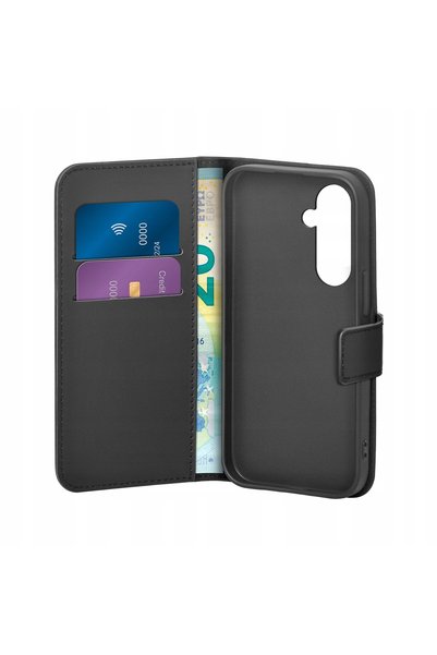 Puro Husă tip portofel cu suport pentru Samsung Galaxy S25 Negru