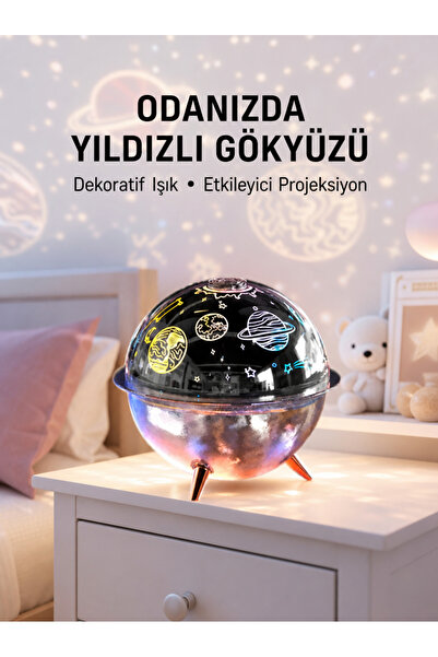 Lisinya Galaxy and Star Effect Humidifier Light Projector New Generation -
