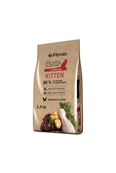 NO BRAND Hrana pentru pisici FITMIN Cat Purity Pisoi Pui 1,5 kg