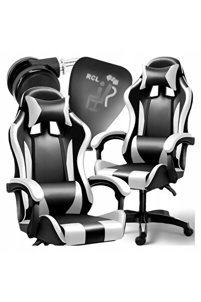 Kanza Fotel EXTRALINK G-526 Negru-alb înălțime 130 - 195 cm
