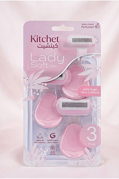 Kitchet 3-in-1 Complete Lady Razor Set - 5-Blade Mini Travel Shaving Kit with...