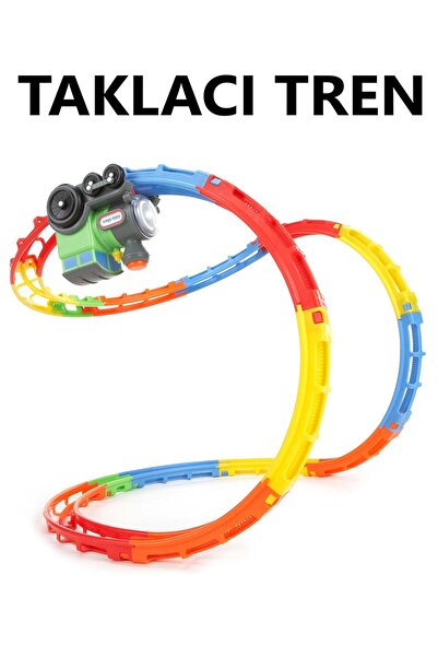 Brother Toys Taklacı Tren Sesli Işıklı Pilli Takla Atan Tren 17 Parça