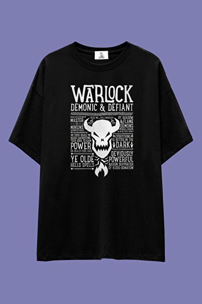 UmbraWear World of Warcraft klase, prilagođeni dizajn, crna široka unisex maj...