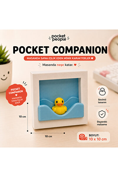 Pocket People Dekoratif Masaüstü Obje Ördek Figürlü 3D Çerçeve – Pocket Compa...