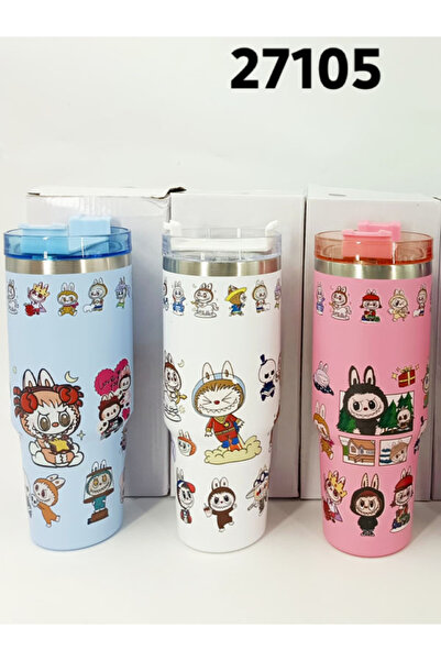 Generic This Is a Stainless Steel Thermos Cup Featuring the Cartoon Character...