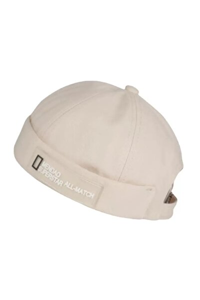 Giraffe Sipersiz Kep Docker Katlamalı Şapka Cap Unisex Erkek/Kadın (Arkası Ay...