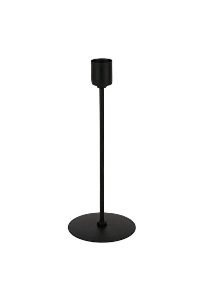 OEM Suport de lumânări din metal negru 8x20cm cu bază rotundă
