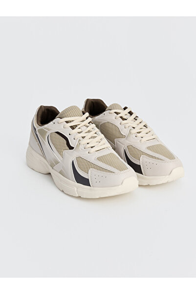 LC Waikiki Lcw Steps Beige Mesh Men's Sports Shoes