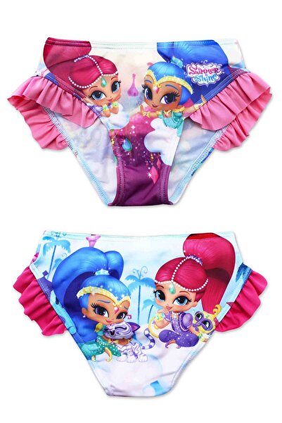 Shimmer And Shine Σλιπ μαγιό Cyclamen 2-6 ετών με επενδυμένη ζώνη μέσης 80% Π...