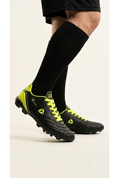 Gönbeler Men's Football Shoes Artificial Turf Football Boots Black Neon Yello...