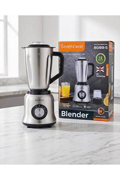 GENERAL Sevencrest Stainless Steel 2L Electric Blender - with Grinder - Multi...