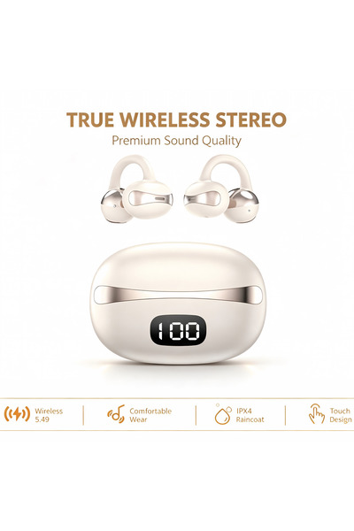 Generic Open Ear Clip Bluetooth Headphones, Wireless TWS Earbuds IPX5 Waterpr...