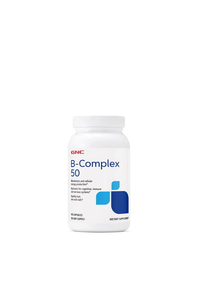 GNC B Complex 50 (Complex de Vitamine B) 90cps