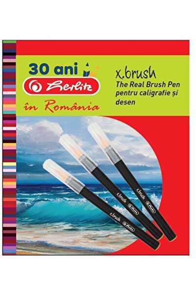Herlitz Carioci cu varf de pensula 6+1 culori/set, X.Brush