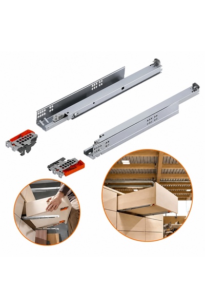 OEM Blum tandem slide 400 mm, blumotion and partial extraction