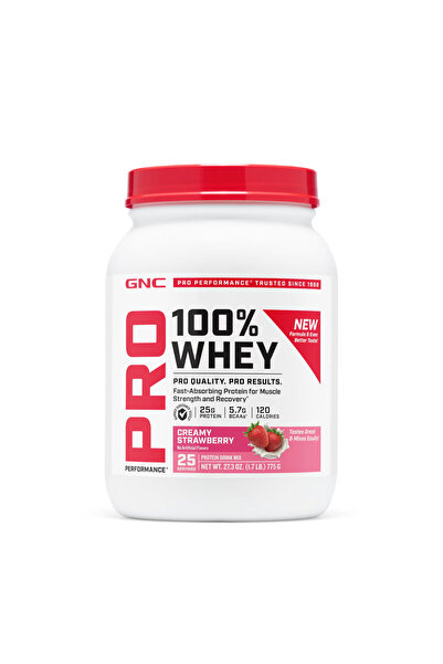 GNC Proteina din Zer cu Aroma de Capsuni Testata Antidoping Pro Performance 775g