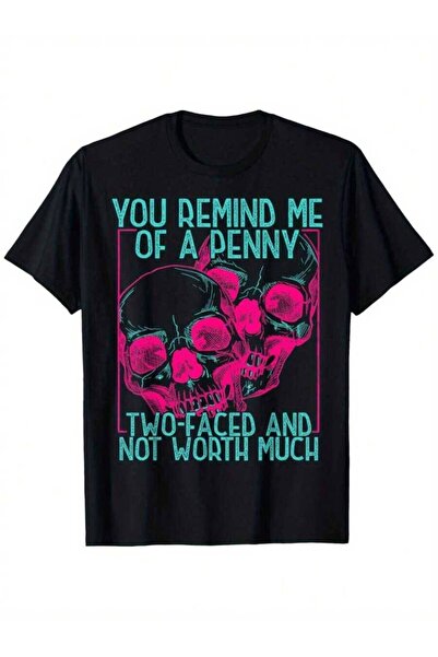 4CR Plus Size- Humorous Pattern T-Shirt: You Remind Me Of A Penny, Deceptive ...