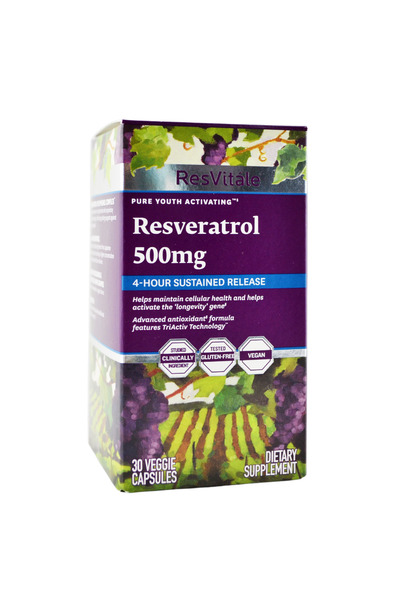 GNC Resveratrol 500mg si Quercetina 40mg ResVitale 30cps