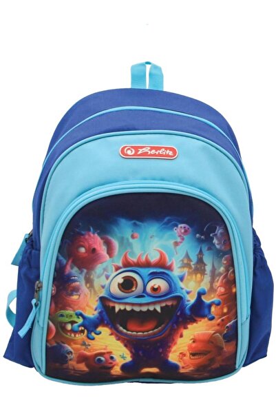 Herlitz Rucsac Cool 31 x 20 x 12 cm, Blue Monster
