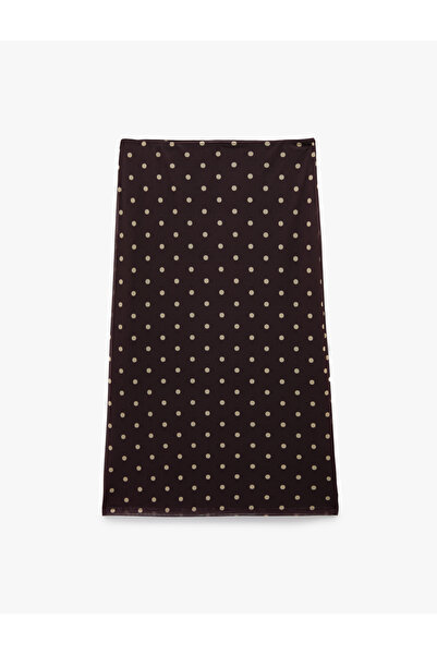 Koton Slim Fit Polka Dot Midi Tulle Skirt