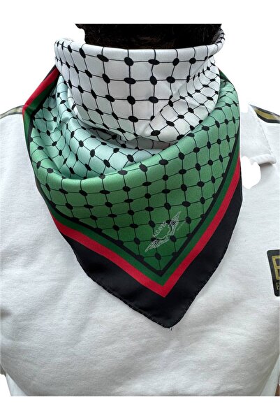 ALDAIYR وشاح بتصميم فلسطيني 50x50 للجنسين مناسب للاستخدام اليومي، شال من البو...