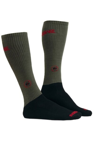Overall Șosete Oversafe Insect Protect 3/4, pentru bărbați, Kaki-Negru, 39-42