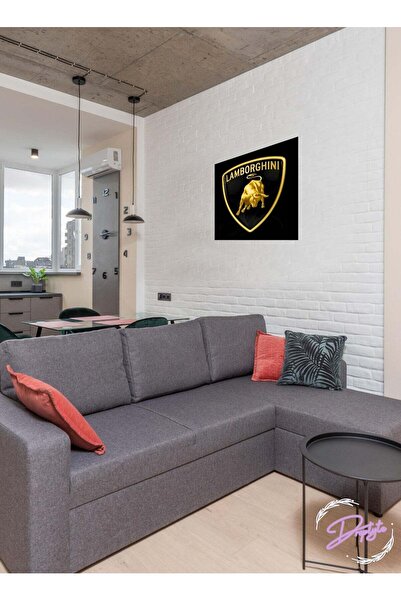 Droplyte Multicolor Lamborghini Logo Decorative Wall Art Wall Decor Card Boar...