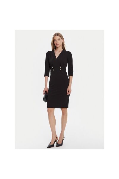 RINASCIMENTO Rochie de cocktail pentru femei CFC0126151003 Negru