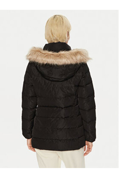Tommy Hilfiger Geacă de puf pentru femei WW0WW43600 Negru