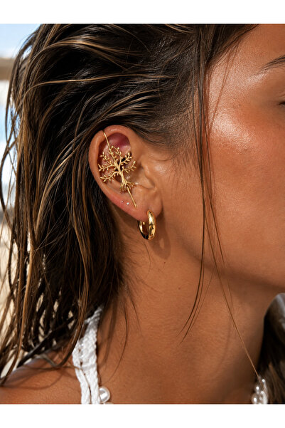 Rossetto Atelier Vip Seri Gold Yaşam Ağacı Earcuff