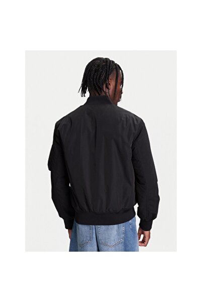 United Colors of Benetton Geacă bomber bărbați 2ZPSUN06G Negru