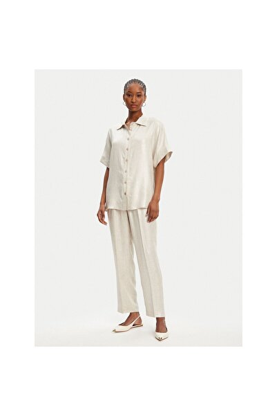 Access Fashion Γυναικεία Υφασμάτινα Παντελόνια 53-5123 Μπεζ