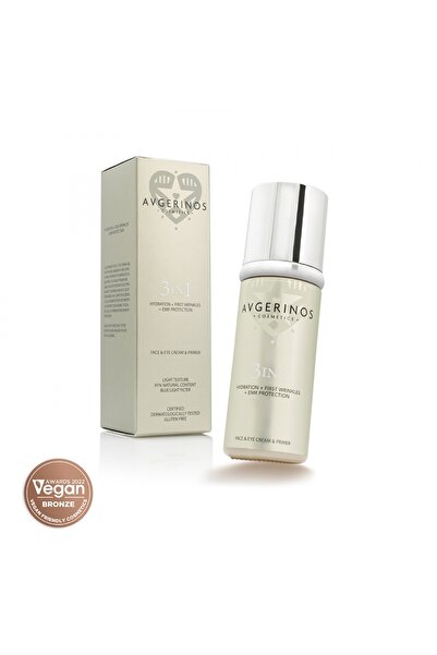 Avgerinos Cosmetics 3 ΣΕ 1 ΚΡΕΜΑ ΠΡΟΣΩΠΟΥ ΜΑΤΙΩΝ PRIMER 50ML