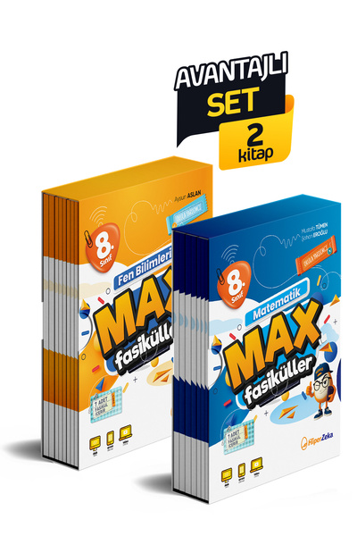 HiperZeka Avantajlı Set 2027 8. Sınıf MAX Matematik ve Fen Bilimleri Fasikülleri