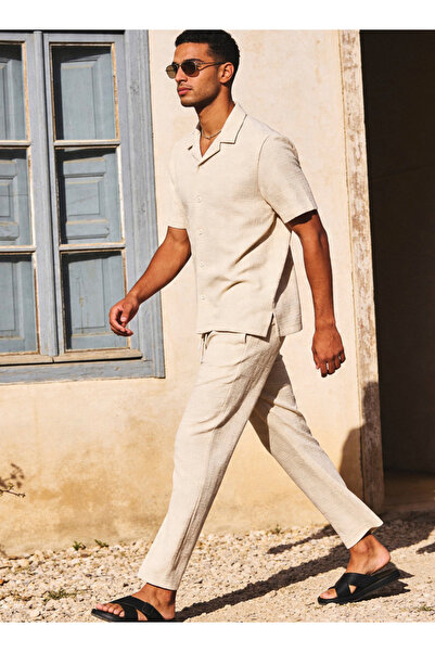 Iconic TEXTURED TROUSER SET