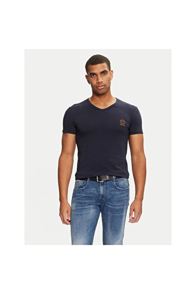 Versace Tricou bărbătesc AUU01004 1A10011 Bleumarin